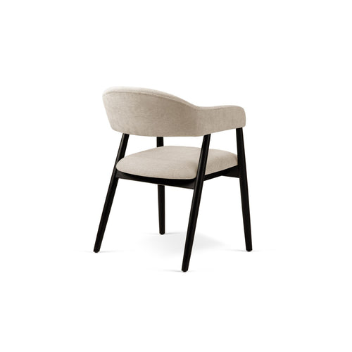 Set van 2 stoelen Adra chenille beige - 59x56x77cm