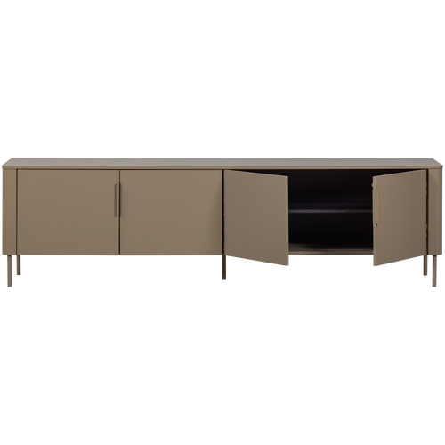 WOOOD tv meubel Gunnar - Grenenhout -  Mud/Bruin - 56x200x44