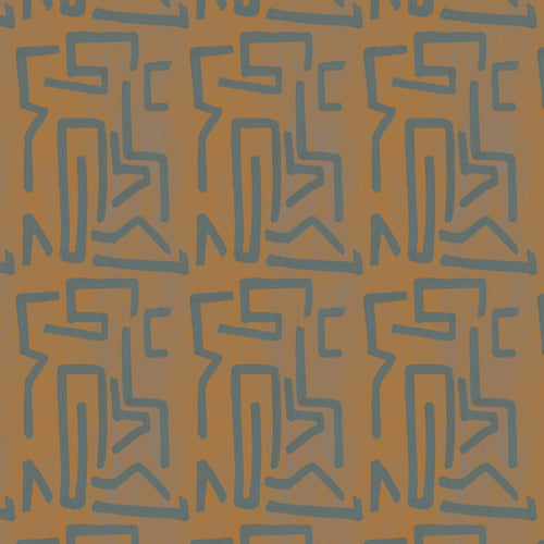 Catchii Behang Retro Lines Rust