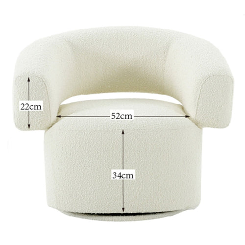 Kare Design Draaifauteuil Maye creme