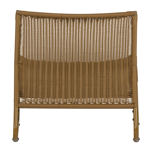 WOOOD tuin loungestoel West - Kunststof - Honinggeel - 67x78x69