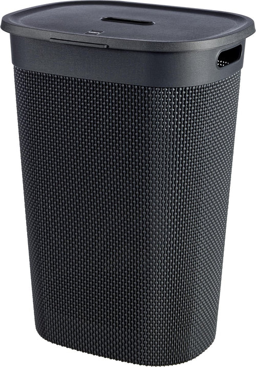 Curver Filo Wasmand met deksel 55L - Antraciet - vtwonen shop