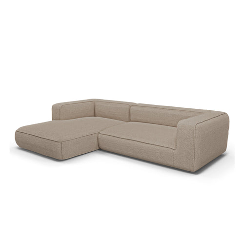 Premium Interiors - Linkerhoekbank SOFIA - bouclette mol 255cm