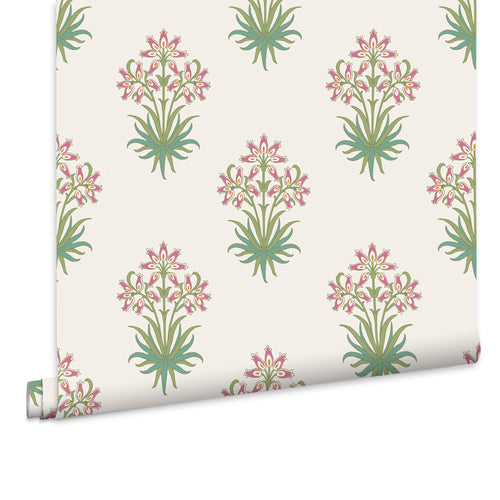 William Morris at Home Vliesbehang - Hyacinth Flower Pink Cedar