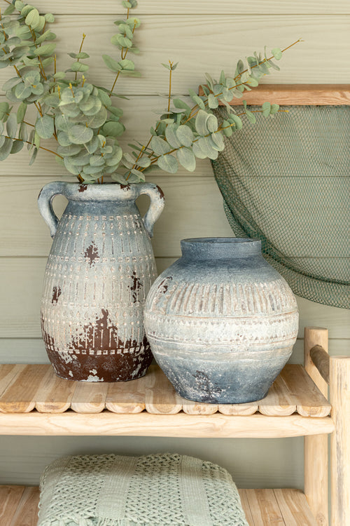 J-Line eucalyptus - kunststof  - lichtgroen - 6 stuks