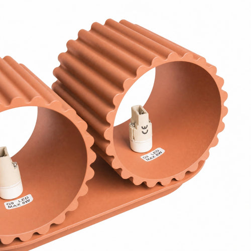 Sollux Lighting Wandlamp AURA 2 rode oker G9 - 21x12x10cm