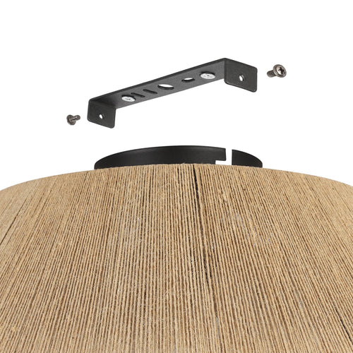 EGLO plafondlamp Alderney - e27 - ø 48 cm - zwart/bruin - vtwonen shop