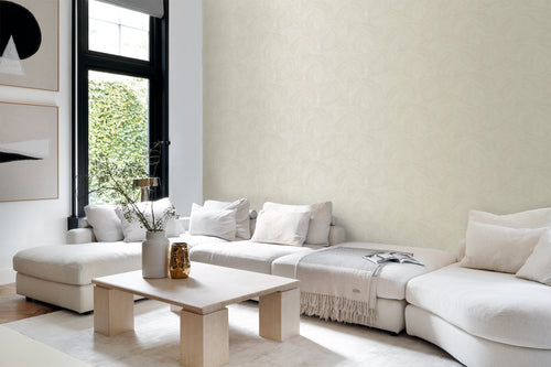 Origin Wallcoverings behang tropische bladeren lichtbeige - 53 cm x 10.05 m - 348023 - vtwonen shop