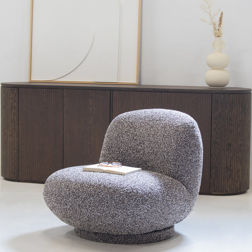 DÉJA Living Fauteuil Léa - Stof/Metaal - Taupe