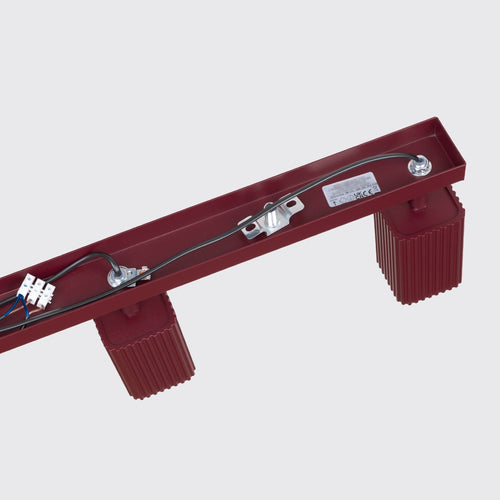 Sollux Lighting Plafondlamp RAYO 4L bordeaux - 81x6x16,5cm
