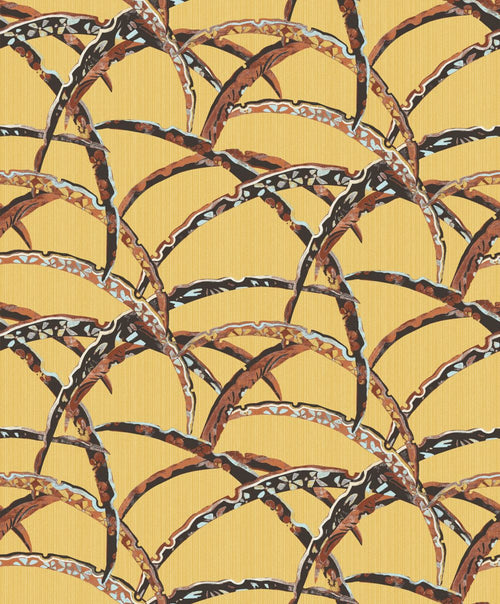 Masureel behang bladeren geel - 53 cm x 10.05 m - 630663 - vtwonen shop