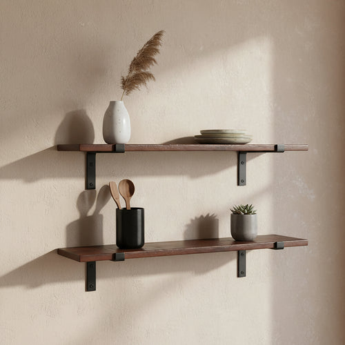 Raw materials wandplank Factory - FSC gerecycled hout - 80 cm