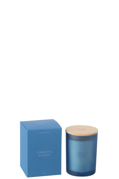 J-Line geurkaars Accords Essentiels - Embruns Marins - blauw - 38U