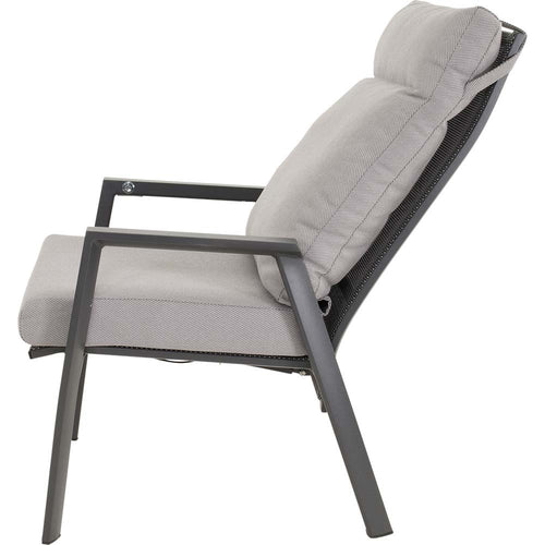 Lesli Living bistrostoel Malik - grijs - 65x75x105cm - set van 2