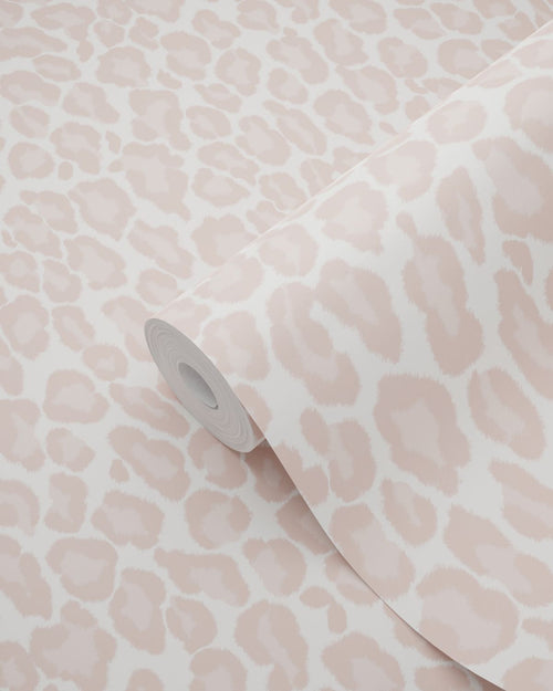 ESTAhome behang panterprint zacht roze - 53 cm x 10.05 m - 139150