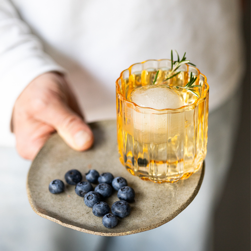 Brut Homeware | Tumbler Gaia | Set van 4 | 35cl | drinkglas | oker - vtwonen shop