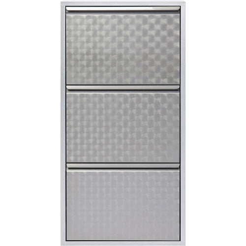 Kare Design Schoenenkast Caruso - alu - 3 laden