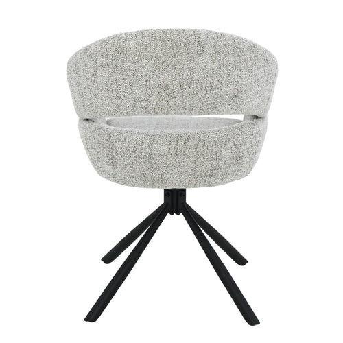 Livingfurn eetkamerstoel Linn - beige - set van 2 - 62x58x85