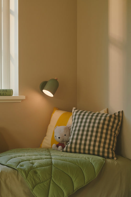 Nordlux Gaston | Wandlamp | E27 Fitting | Stofgroen
