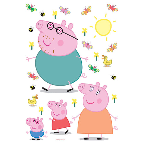 Sanders & Sanders muursticker Peppa Pig multicolor - 65 x 42.5 cm - 601348