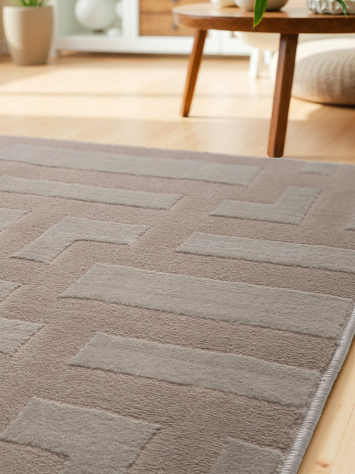 Elle Decoration Perles Shortpile Rug Onyx Beige Cream 200x280 cm