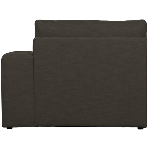 vtwonen 1-zits bank element met arm rechts Family - Polyester - Antraciet - 85x115x98