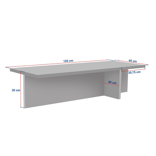 Calicosy - HARBOR Salontafel - Naturel - 45x120x30 cm
