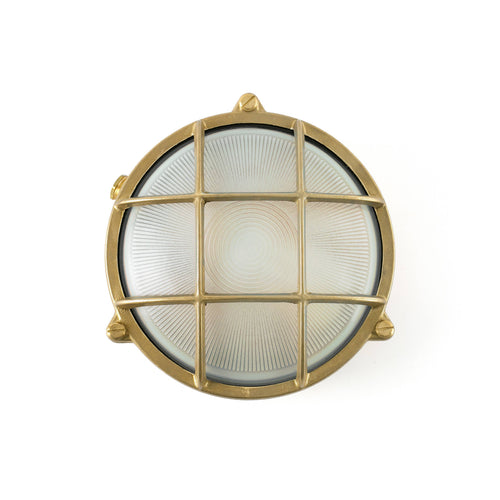 Faro Noray - 1 Light Outdoor Bulkhead Wandlamp Messing IP65, E27
