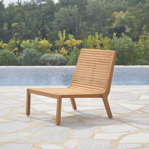 Tikamoon Teakhouten buitenfauteuil Teo - Naturel - vtwonen shop