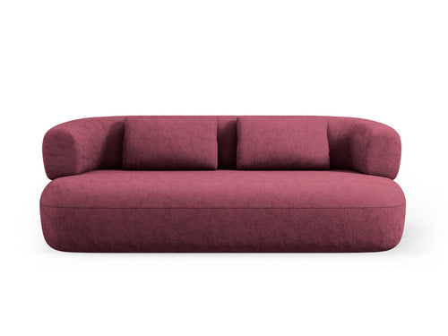 Micadoni Bank Jenny 3-zits, chenille, karmozijnrood - 90x178x73cm