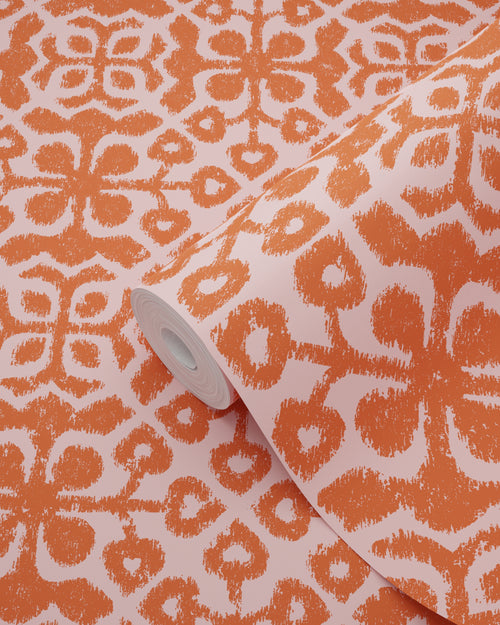 ESTAhome behang verweerde tegels koraalrood - 50 x 900 cm - 131483 - vtwonen shop