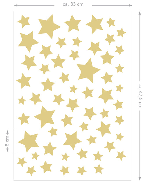 ESTAhome muursticker sterrenhemel geel - 33 x 47.5 cm - 156120 - vtwonen shop