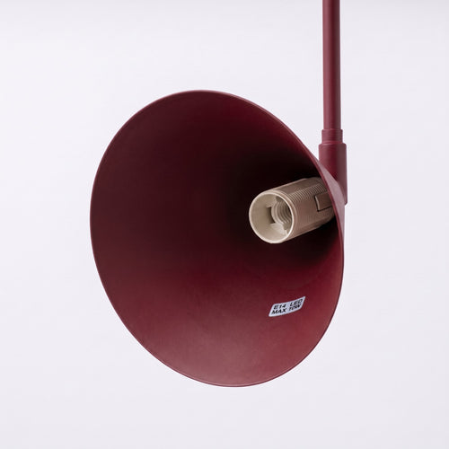 Sollux Lighting Wandlamp NOX 1 bordeaux met schakelaar - 14x61x30cm