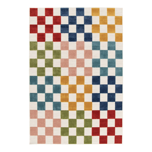 AFK Living vloerkleed Multi Carreaux - voor binnen en buiten - veelkleurig - 160 x 230 cm