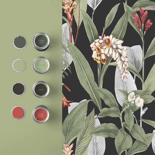 Graham & Brown Vliesbehang - Botanical Black - 10mx52cm - vtwonen shop