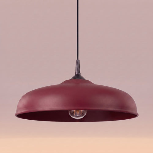 Sollux Lighting Hanglamp GINA bordeaux - 38x38x74cm