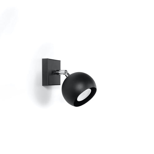 Sollux Lighting Wandlamp OCULARE zwart - 10x16x10cm