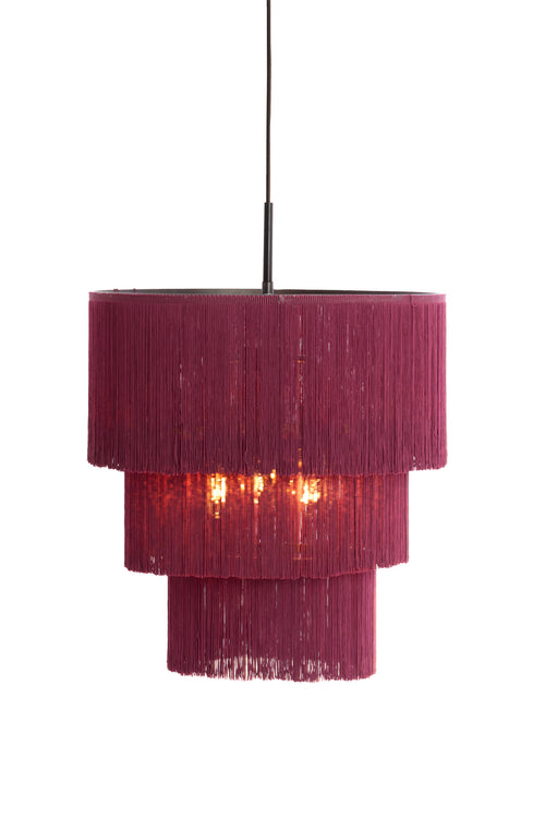 Light & Living hanglamp MALAIKA - paars - Ø45x50cm