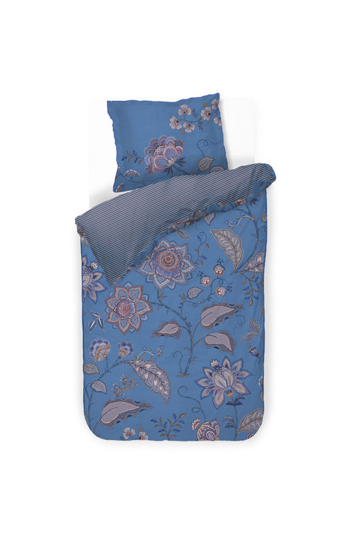 Pip Studio Dekbedovertrek Mumbai Night - 140 x 200/220 cm - Blauw