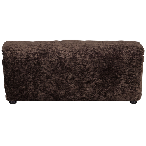 WOOOD hocker Baggy - 3D Chenille - Donkerbruin - 45x91x51 - vtwonen shop