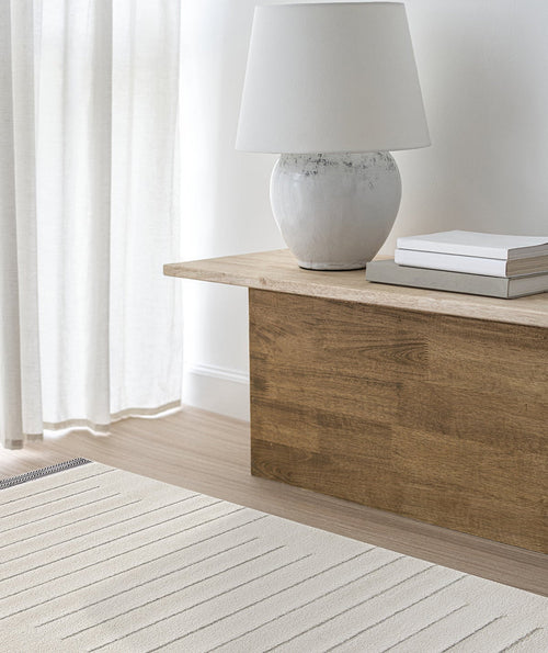 AFK Living vloerkleed Aligne - reliëfeffect - beige - 120 x 170 cm - vtwonen shop