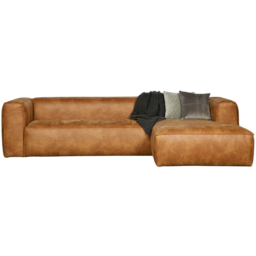 WOOOD hoekbank rechts Bean - Recycle leer - Cognac - 73x305x96 - vtwonen shop