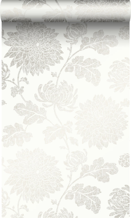 Origin Wallcoverings behang bloemen wit - 53 cm x 10,05 m - 326146 - vtwonen shop