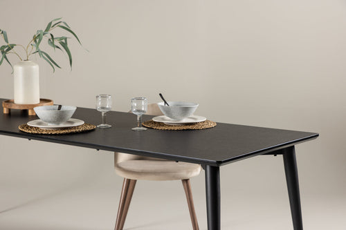 Rebellenclub Eetkamertafel Hawes - 230 x 85 cm - Zwart - vtwonen shop