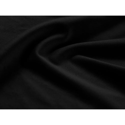 Cosmopolitan Design - Linker hoekbank Chicago 3-zits, flueel zwart - 167x234x78cm