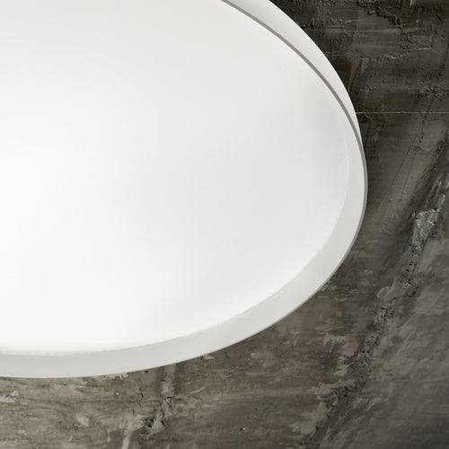 Decoratief Rond Simple Flush Wit, 3000K