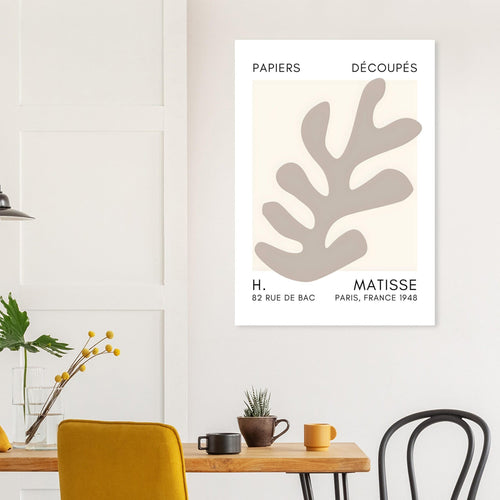 Artfulprints  Matisse – Ocean petals grey   poster 50x70 cm - vtwonen shop
