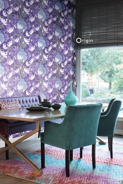 Origin Wallcoverings behang magnolia paars - 53 cm x 10,05 m - 346924 - vtwonen shop