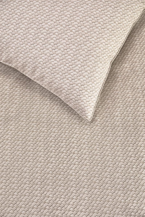 Rivièra Maison - Bambu dekbedovertrek - Eenpersoons - 140x200/220 cm - Zand - vtwonen shop