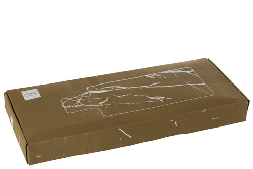 J-Line snijplank Rechthoekig Marmer - steen - wit/groen - large - vtwonen shop